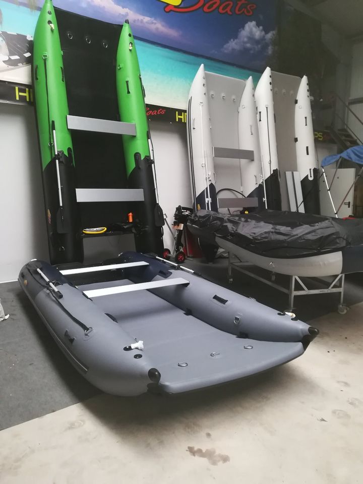 Schlauchboot Cat 3,80m x 1,96m mit Hochdruckboden und Zubehör! in Elmenhorst Kr Stormarn