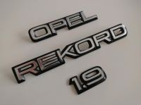 Opel Rekord E E1 1,9 Emblem Schriftzug Set Metall Niedersachsen - Weyhe Vorschau