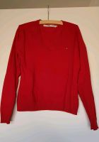 Tommy Hilfiger Pullover Damen Gr. M, rot, V-Ausschnitt Hessen - Brensbach Vorschau