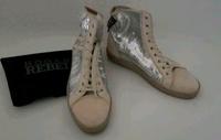 Hogan Schuhe Sneaker High Top silber beige Pailletten 38 38,5 Nordrhein-Westfalen - Erkelenz Vorschau