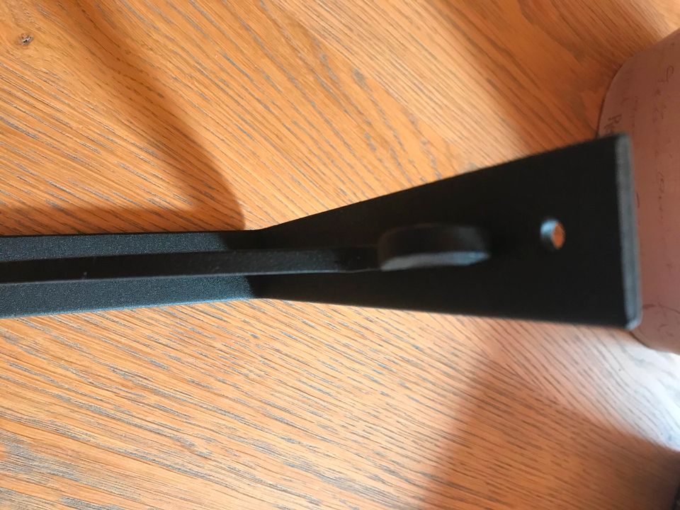 Konsolen Metall Ikea*schwarz 2x Regal Halter Landhaus*ShabbyNeu in Bielefeld