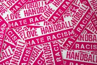 **25 Fan Ultra Supporter Aufkleber "LOVE HANDBALL HATE RACISM"** Hamburg-Nord - Hamburg Winterhude Vorschau