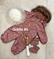 H&M Baby Schneeanzug Winterschuhe Krabbelschuh Set altrosa Gr. 80 Brandenburg - Potsdam Vorschau