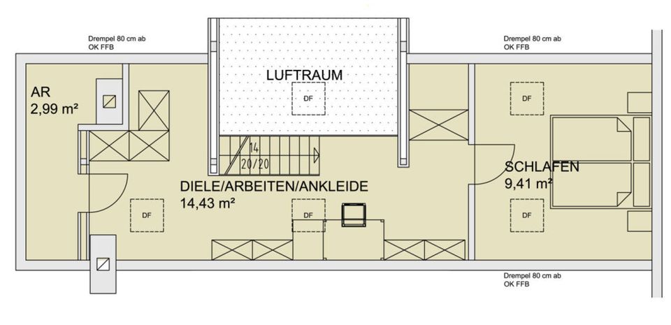 Traumhafte Dachgeschosswohnung über 2 Ebenen mit wunderschöner Ausstattung in Zwickau