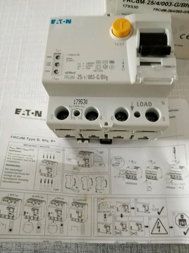 Fehlerstromschutzschalter RCCB 25. Type B. in Geestland