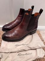 Santoni Chelsea Boots Stiefel Herren Gr. 9 Leder Eimsbüttel - Hamburg Harvestehude Vorschau