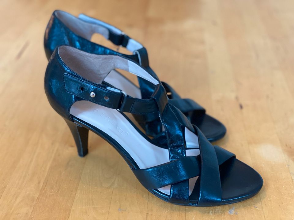 *Bruno Premi* Damen Leder Sandalette/High Heel Gr. 40 in Grevenbroich