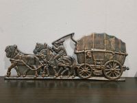 Altes gusdeisernes Wandbild, Kutsche mit Pferden und Reiter Nordrhein-Westfalen - Telgte Vorschau