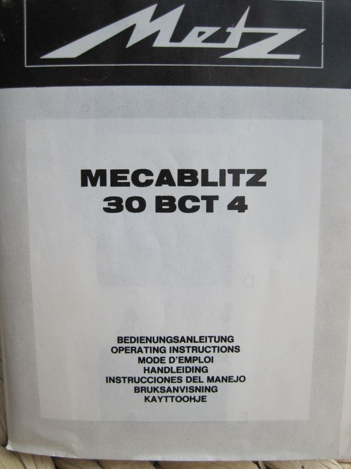 „Metz Mecablitz“ 30 BCT 4, Aufsteckblitz, Rarität in Salzkotten
