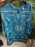 Montego Tunika Bluse Türkis blau ethno Hippie Ornamente orient Düsseldorf - Bilk Vorschau