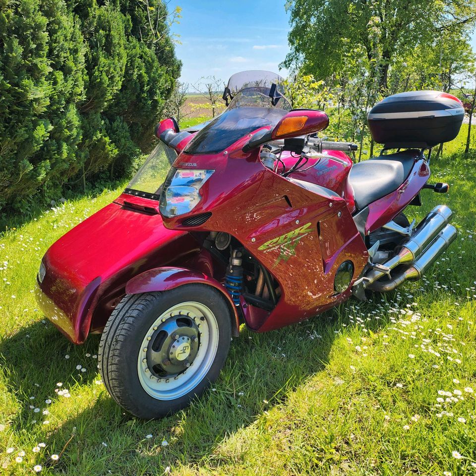 Motorrad Gespann Honda CBR 1100 XX mit EML GT2001 Boot in Daleiden