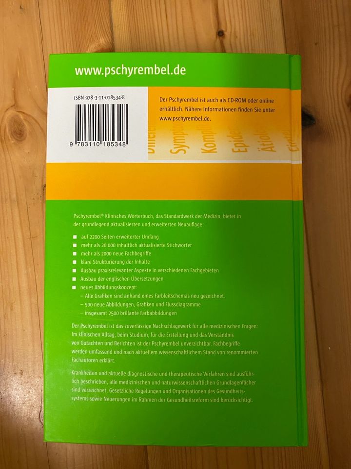 Pschyrembel Buch neuwertig 261. Auflage in Wardenburg