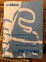 Yamaha PW 80 Fahrer- und Wartungshandbuch, Bordwerkzeug Vorpommern-Rügen - Landkreis - Niepars Vorschau