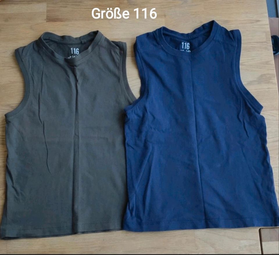 Neu Jungs Achsel Shirt armlos shirts, Größe 116 in Dresden