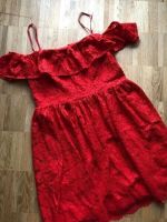 H&M Spitzenkleid 42 XL neu rot Volant Spitze Lace Sommer München - Sendling-Westpark Vorschau