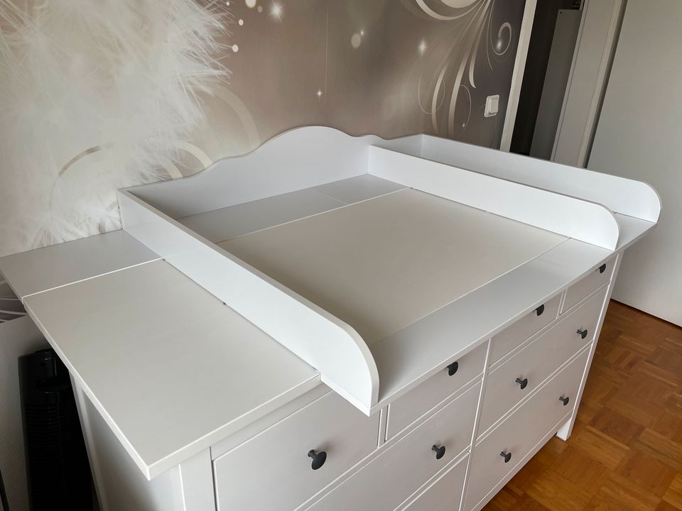 Wickelkommodenaufsatz mit Auflage für Ikea Hemnes Kommode in Ahlsdorf (bei Lutherstadt Eisleben)