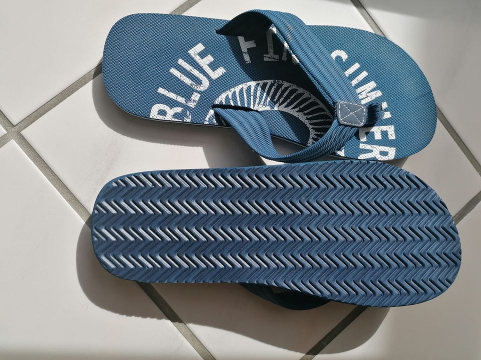 Badeschuhe/Flipflop (blau) Gr.43, Sohle:FischgrätNEU/ ungetragen in Leonberg