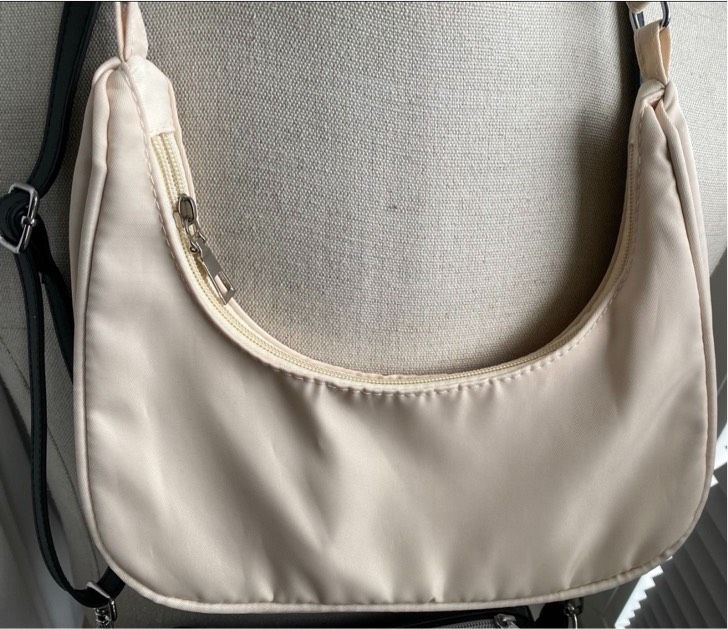 2 Stück: Clutch Schultertasche Umhängetasche Nylon Beige Schwarz in Gelsenkirchen