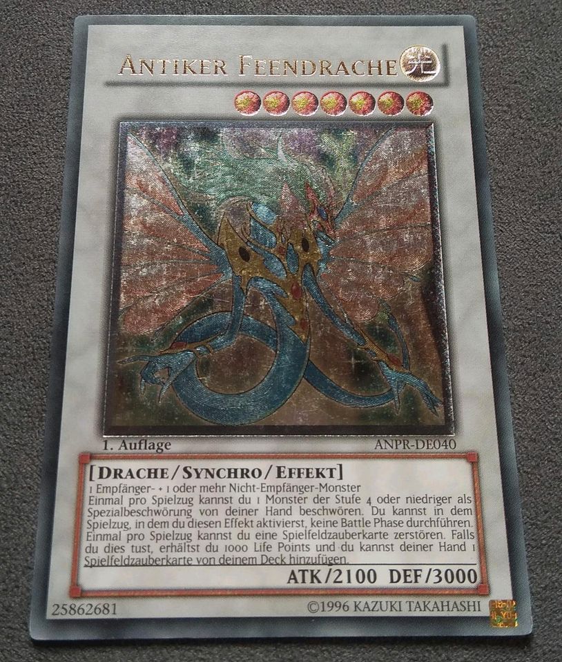 Yugioh Karte Antiker Feendrache Ultimate Rare 1. Auflage in Untersiemau