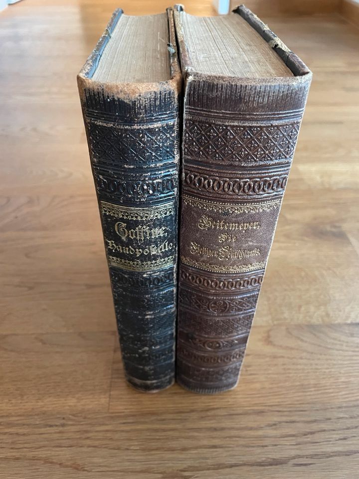 2 Antiquar. Bücher, Die heiligen Deutschlands & Handpostille in Havixbeck