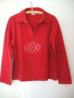 Damen-Shirt mit Strass, rot, Gr. 40 Hessen - Darmstadt Vorschau