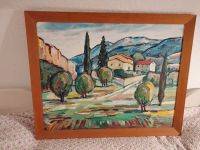 Oelbild, Provence-Landschaft, signiert Georges Huggele-Vivar Hessen - Braunfels Vorschau