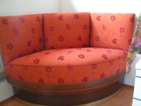 Sofa, 2Sitzer, halbrund,Einzelstück, Ecksofa, orange Bayern - Schliersee Vorschau