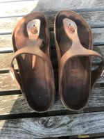 Birkenstock Gizeh Zehentrenner metallic Kupfereffekt Gr.40 normal Köln - Esch Vorschau