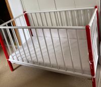 Vintage Baby Bett Gitterbett aus Holz 120x60 cm inkl. Matratze Hessen - Maintal Vorschau