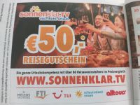 Sonnenklar TV Gutschein 50 Euro für Bayern - Erlangen Vorschau