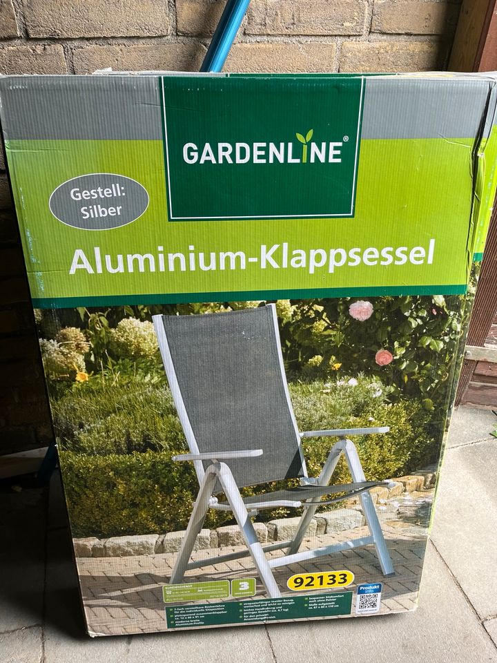 2 Aluminium Klappsessel von Gardenline in Köln