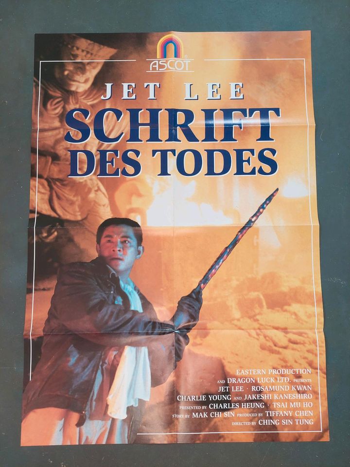 Jet Li Lee Schrift Des Todes Poster A1 Filmplakat 84x60 Rarität! in Lauda-Königshofen