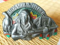 Gürtelschnalle BRAVE & FREE Indianer 2007 Nordrhein-Westfalen - Euskirchen Vorschau