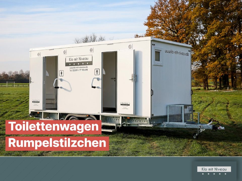 Hochwertiger Toilettenwagen, mobiles WC, Klo mit Niveau in Waltrop