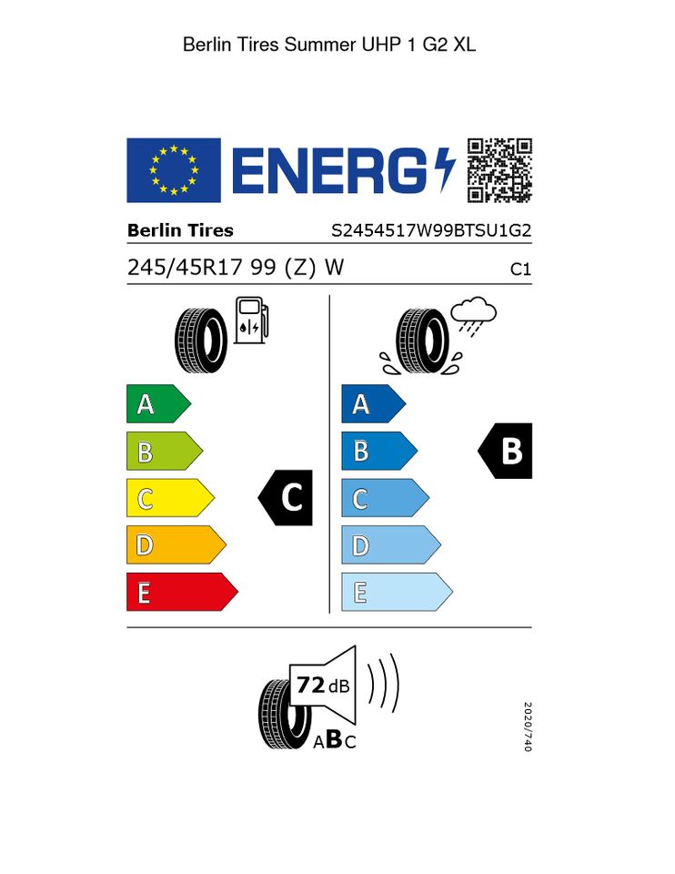 4x NEUE Sommerreifen 245/45R17 99W Berlin Tires Summer UHP 1 XL in Krostitz