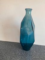 Vase Glas Vase graublau Rauchglas modern eckig Deko Mitte - Tiergarten Vorschau