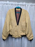 Heavin Vintage Blouson Jacke Wolle Leinen Gr.M/L Hellgelb Nordrhein-Westfalen - Mülheim (Ruhr) Vorschau