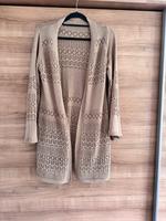 Strickjacke mit Lochmuster, NEU, beige braun Nordrhein-Westfalen - Remscheid Vorschau