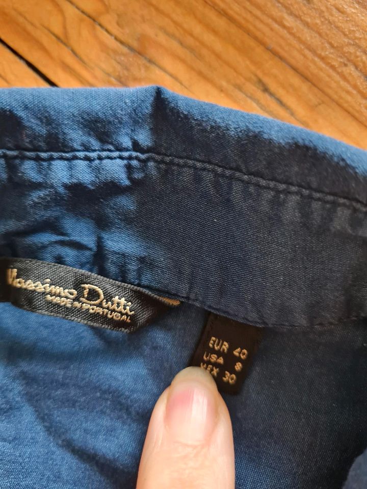 Massimo Dutti gr 40 jeanshemd blau in Oldenburg