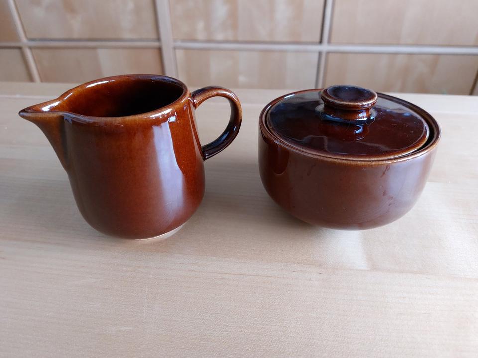 Melitta Friesland Zucker/Milchkännchen, 70er Jahre,Ceracron Melitta Friesland Zucker/Milchkännchen, 70er Jahre,Ceracron