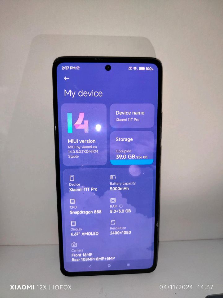 Xiaomi 11t pro 8/256 Grau in Lorch