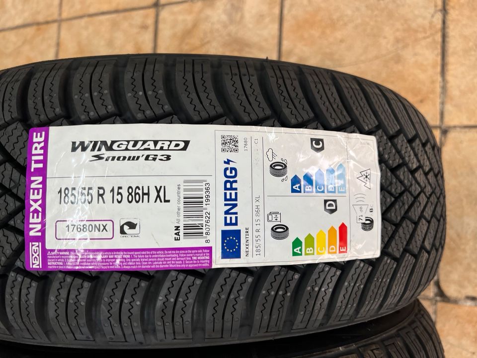 185/55R/15 86H XL Nexen Winguard Snow‘G3 inkl.Montage NEU in Aschaffenburg