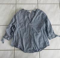 H&M Damen Bluse Langarm Shirt Gr. 36 / S weiß - blau gestreift we Nordrhein-Westfalen - Geilenkirchen Vorschau