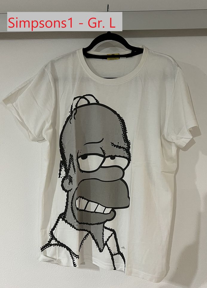 Simpsons T-Shirts Größe L + Größe XL in Eltmann