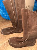 ECCO Stiefel Schuhe Wildleder Veloursleder Gr 36 Berlin - Treptow Vorschau