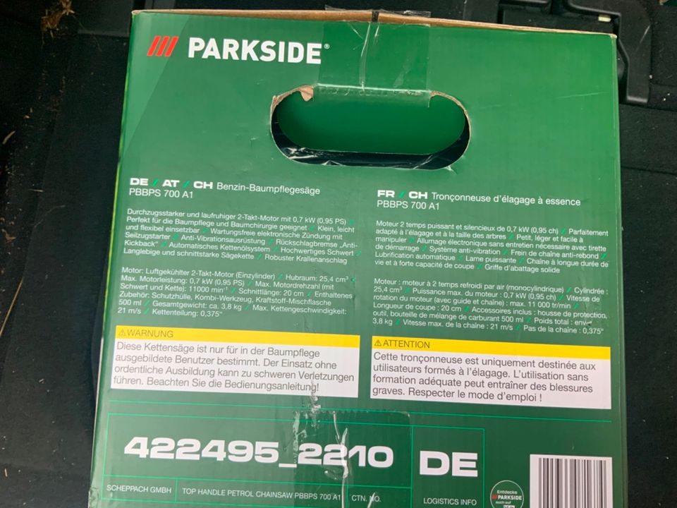 PARKSIDE Benzin-Baumpflegesäge »PBBPS 700 A1 „Anti-Kickback Neu in  Baden-Württemberg - Karlsruhe | eBay Kleinanzeigen ist jetzt Kleinanzeigen