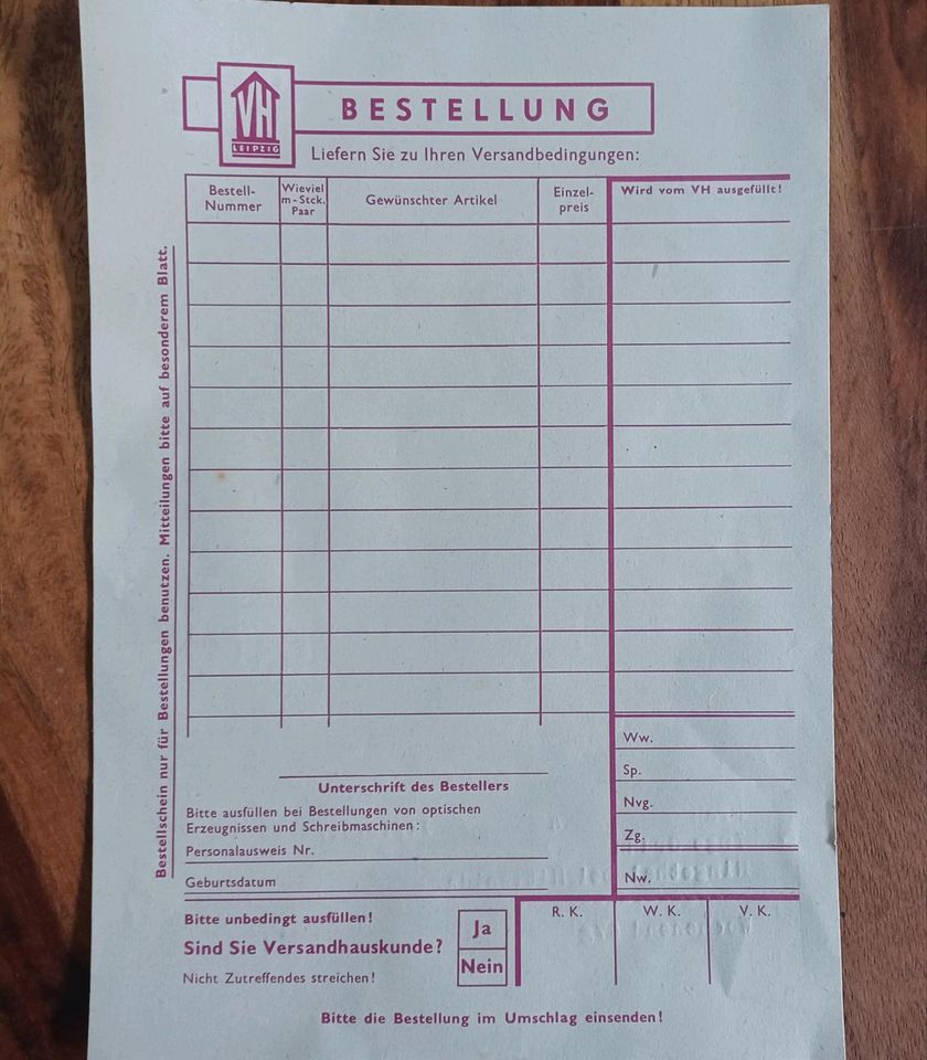 DDR VERSANDHAUS LEIPZIG KATALOG 1961 ALT SAMMELN ORIG in Erlau