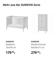 Kinderbett, Bett, Matratze, Ikea, (Schrank), Sundvik Hessen - Gießen Vorschau