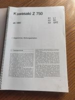 Kawasaki Z 750 Reperaturanleitung Bayern - Zwiesel Vorschau