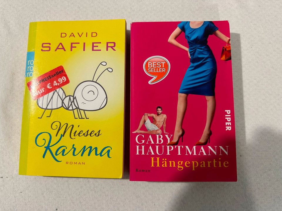 Gaby Hauptmann: Hängepartie und David Safier: Mieses Karma in Berlin